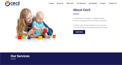 Desktop Screenshot of cecil.com.eg